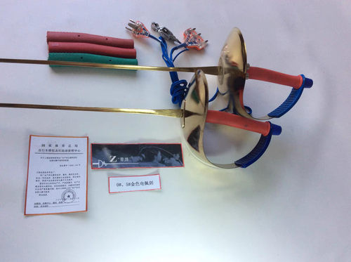 章牌比赛佩剑蓝色金色黑珍珠佩剑