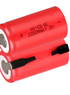 1.2V镍镉充电电池 SC电池 镍铬电池NI-CD SC2200MAH battery pack