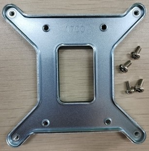 17XX 1700金属背板12代风扇散热器CPU支架塑料钢底板底座孔距78MM