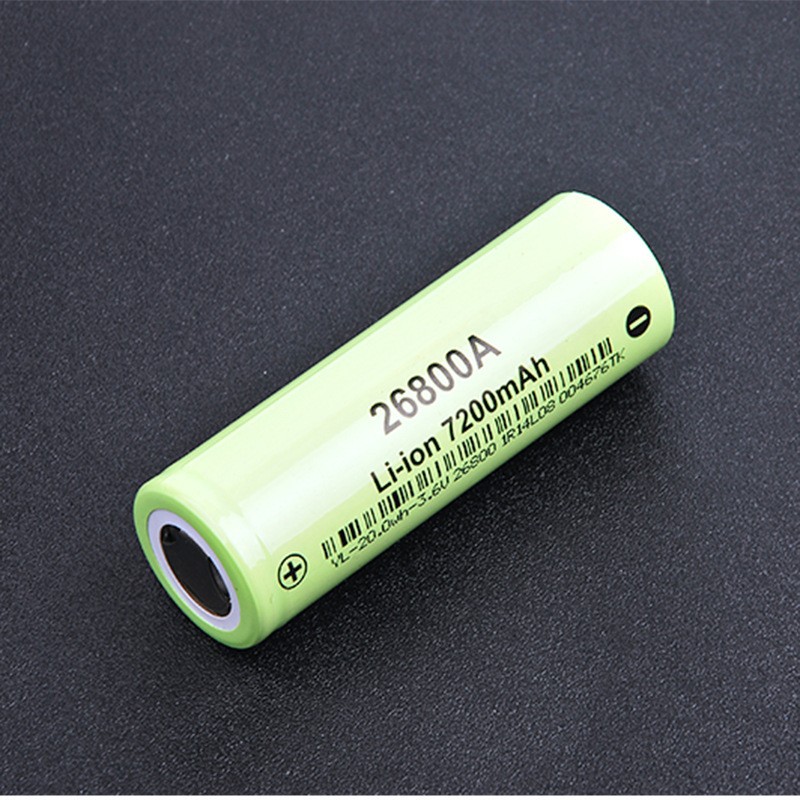 26800可充电锂电池原装3.7v/4.2V动力强光手电筒充电器大容量