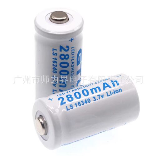 GTL 16340  2800MAH 3.7V可充电锂电池  强光手电筒电池