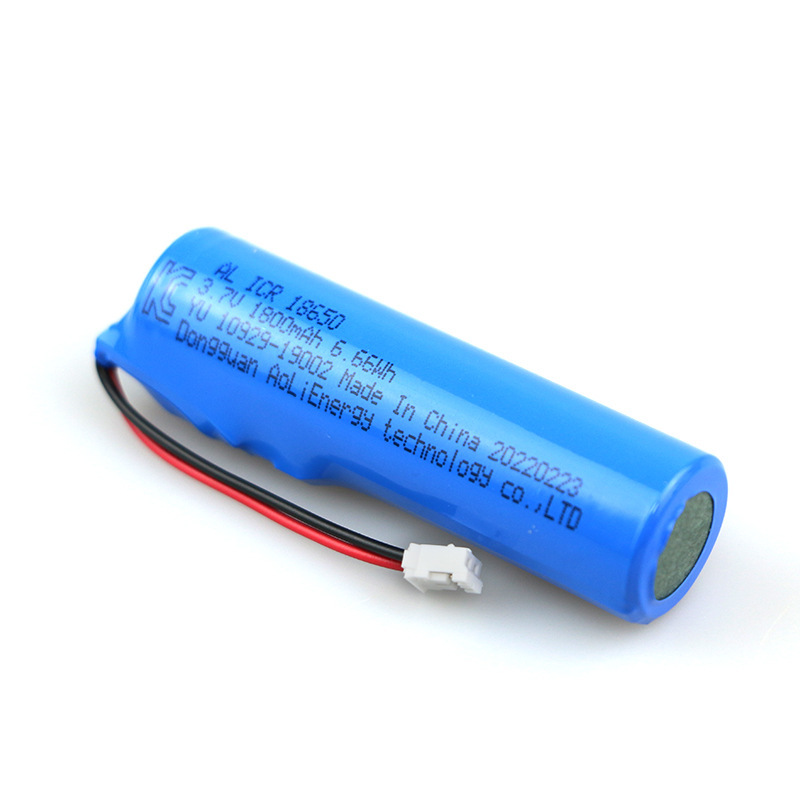 KC认证18650锂电池1800mAh 3.7V电动玩具美容仪器榨汁机锂电池