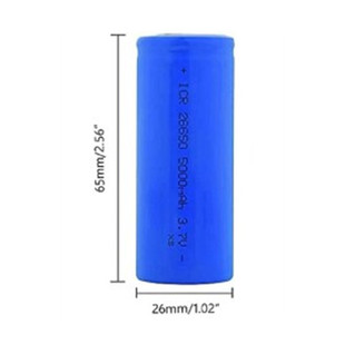 唱戏机电池 T6强光手电筒3.7V充电电池 26650锂电池 5000mah