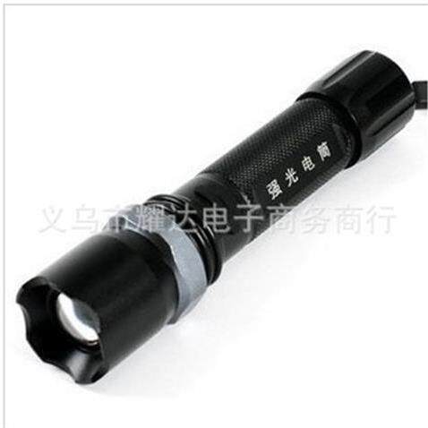 迷你XPE Q5无级旋转变焦调光手电筒 机械调焦手电筒强光手电