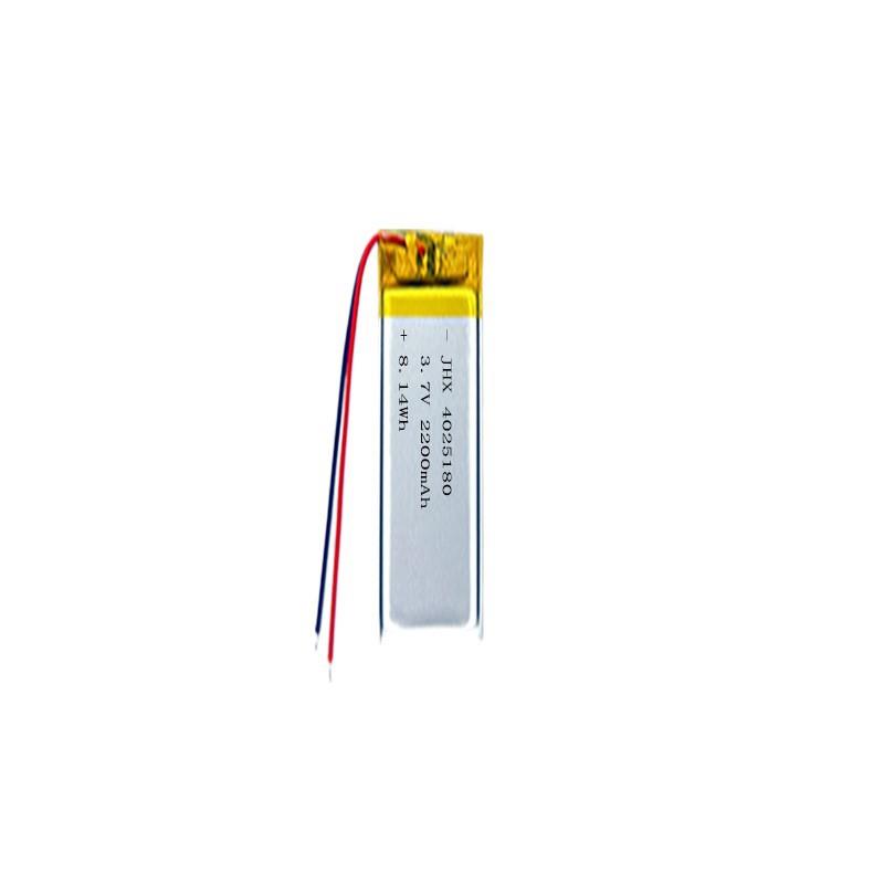 聚合物锂电池3.7V4025180/2200mAh美牙仪露营灯VR眼镜电动牙刷 - 实物图