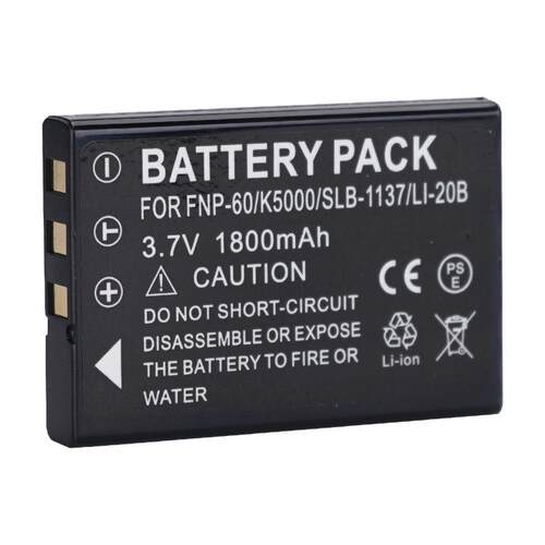 FNP-60电池适用富士相机FNP60 SLB1137 LI-20B K5000 D-L12 F410