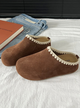 日本OFFCAT2025新款秋季厚底勃肯鞋女百搭休闲运动鞋透气半拖鞋女