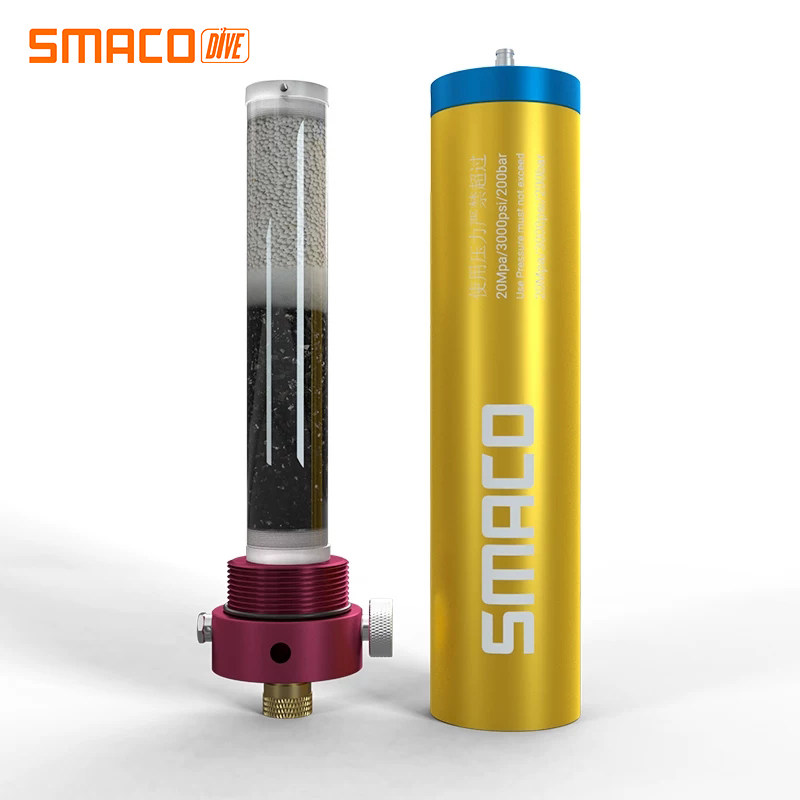 SMACO电动打气空压机潜水瓶充气泵气体过滤设备大号油水分离器