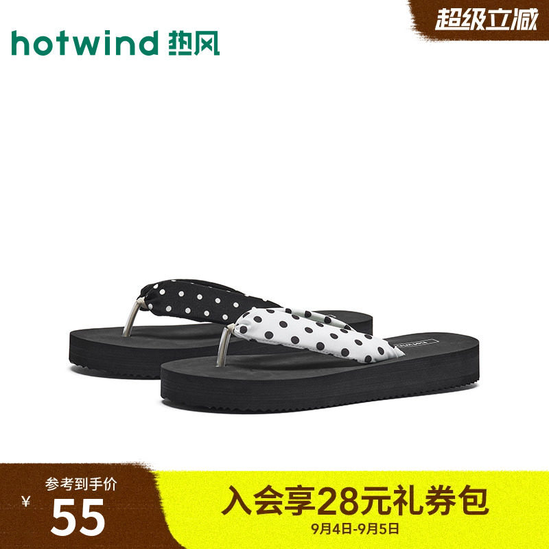 热风2026年夏季新款女时尚人字拖图片