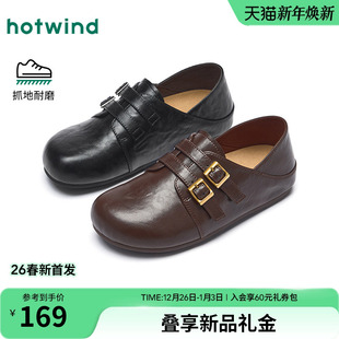 女款 休闲包头拖鞋 2026年春季 百搭两穿勃肯鞋 子 新款 热风黑色小皮鞋