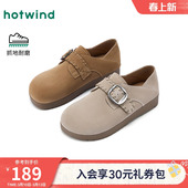 新款 2026年春季 复古百搭休闲鞋 平底单鞋 子 热风两穿勃肯鞋 女鞋 女款