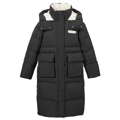 热风2024年冬新款女士连帽羽绒服