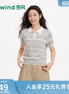 26年夏季新款女士渐变翻领针织衫