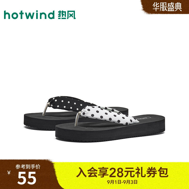 热风2026年夏季新款女时尚人字拖图片