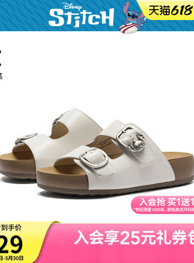 【迪士尼系列】热风复古勃肯鞋女鞋26年夏季新款一字拖H59W26297