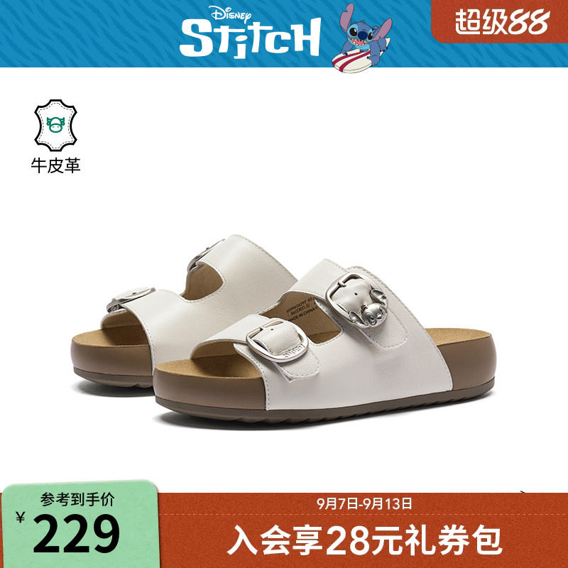 【迪士尼系列】热风复古勃肯鞋女鞋26年夏季新款一字拖H59W26297图片
