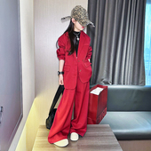 儿童嘻哈街舞潮服套装 2026春装 时髦女孩模特走秀西服爵士舞演出服