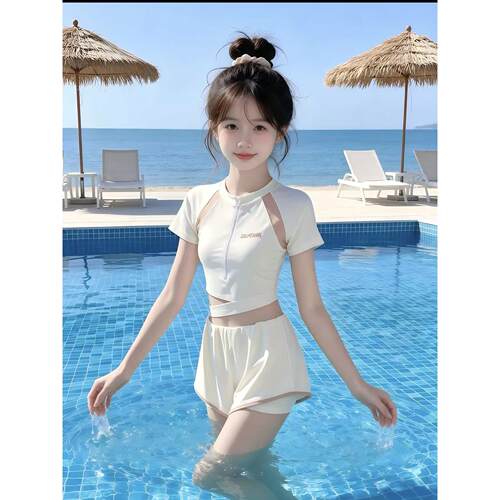 2026新款女童专业训练连体泳装