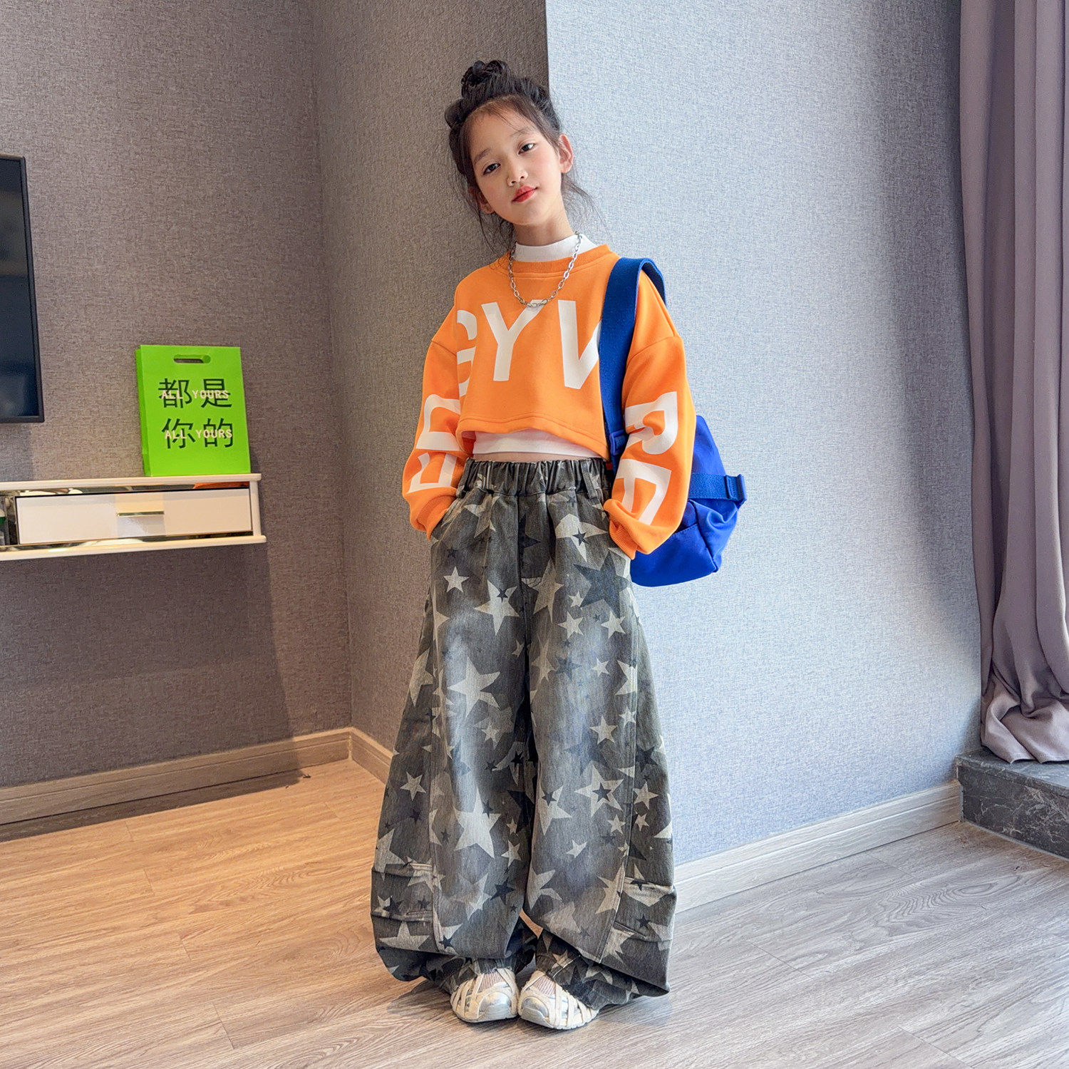 女童春装时尚套装2026新款女孩休闲潮流蝙蝠衣儿童洋气春季两件套,童装/婴儿装/亲子装,套装,淘宝优惠券,粉丝福利购,淘宝优惠卷