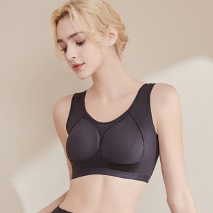 舒克杯大胸显小薄款内衣光面无痕透气运动无钢圈舒适文胸收副乳女