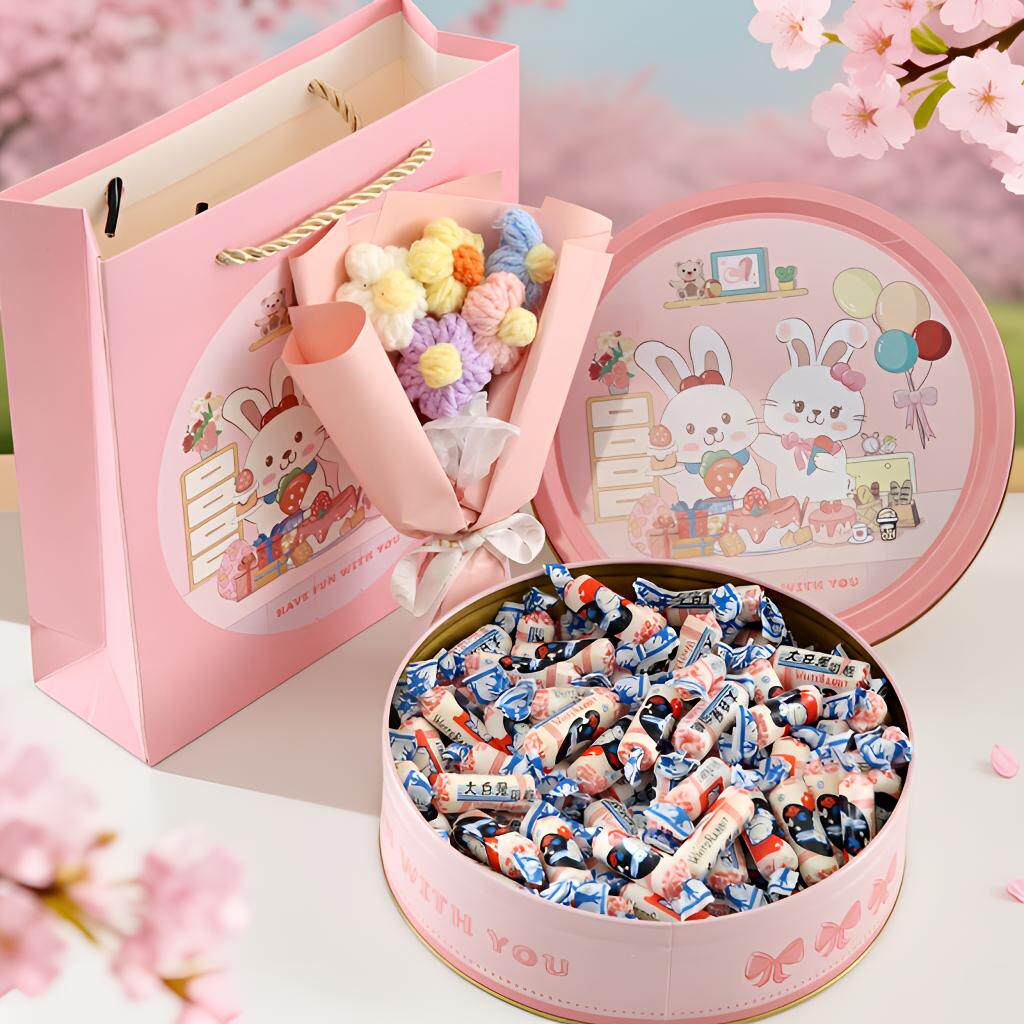 三八女神节礼物大白兔奶糖礼盒糖果大礼包女生生日礼物节日伴手礼