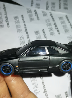 微缩桌面模型比例1:64碳黑色1995年款的NISMO GT-R LM利曼耐力赛