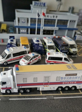 警察流动指挥车模型斯堪尼亚车厢