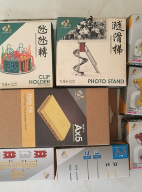 TINY微影场景桌面摆件衬景消防栓模型水马铁马垃圾桶滑梯灯光控制