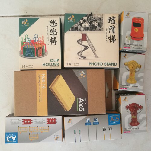 TINY微影场景桌面摆件垃圾消防栓