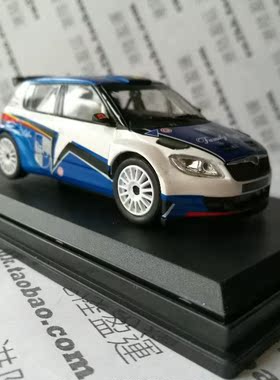 微缩场景桌面摆件捷克斯柯达汽车模型合金比例1:43防尘盒略带瑕疵