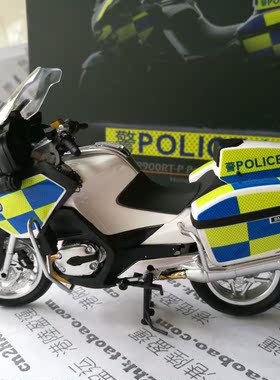 TINY微影摩托车模型树脂港交通警消防署电单车R900RT-P比例1/18