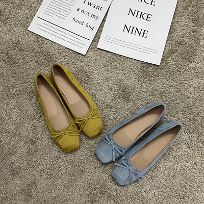 法式内增高4.0CM蓝色玛丽珍鞋女2025新款秋季配裙子温柔浅口单鞋