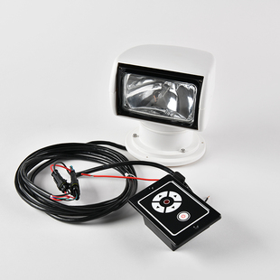 游艇探照灯12v卤素24v氙气灯快艇遥控钓鱼艇船用探照灯装备配件
