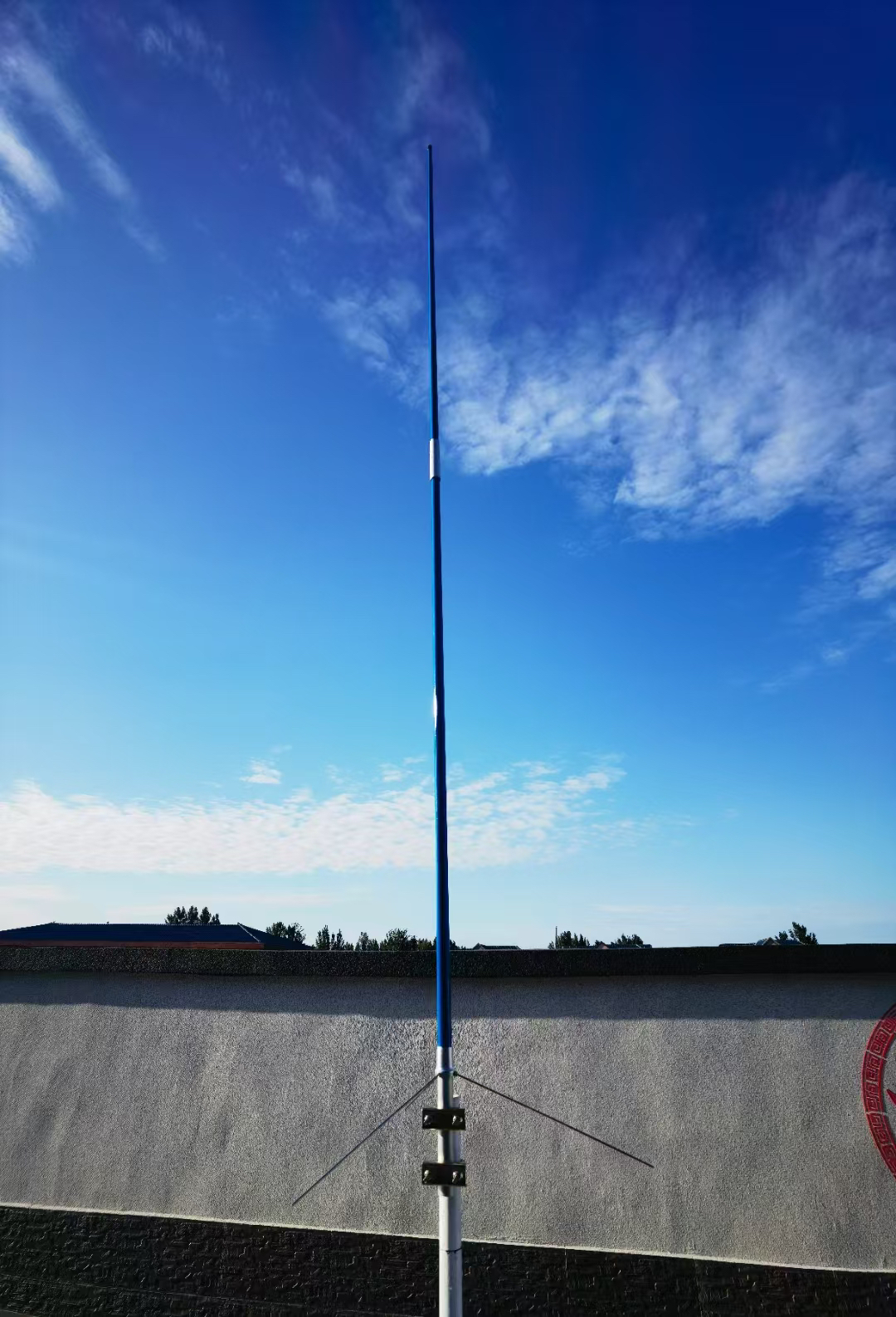 船用玻璃纲天线杆162MH带馈线带卡子3米AIS天线新诺赛洋飞通