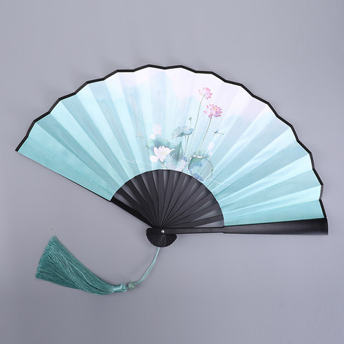 8寸古风扇子折扇中国风双面绢布