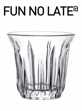 彩绘咖啡玻璃杯钢化玻璃手绘轰炸机美式彩色透明复古dirty拿铁杯