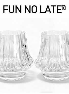 富士山火山咖啡杯 高硼硅玻璃耐冷耐热玻璃杯不规则形状dirty杯