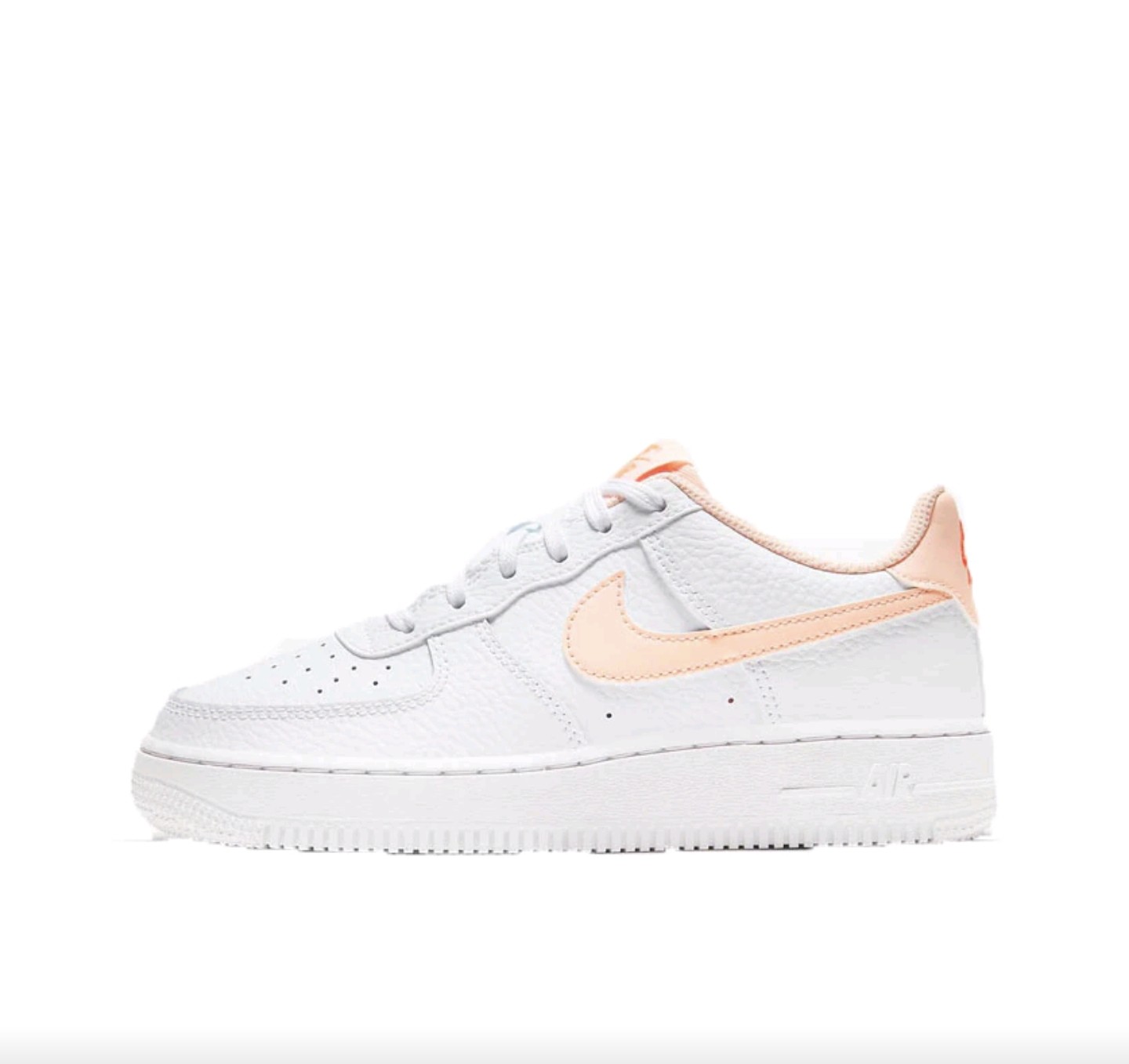 Nike Air Force 1 舒适简约 防滑减震耐磨 白橙CT3839-102安徽1仓,运动鞋new,板鞋,淘宝优惠券,粉丝福利购,淘宝优惠卷