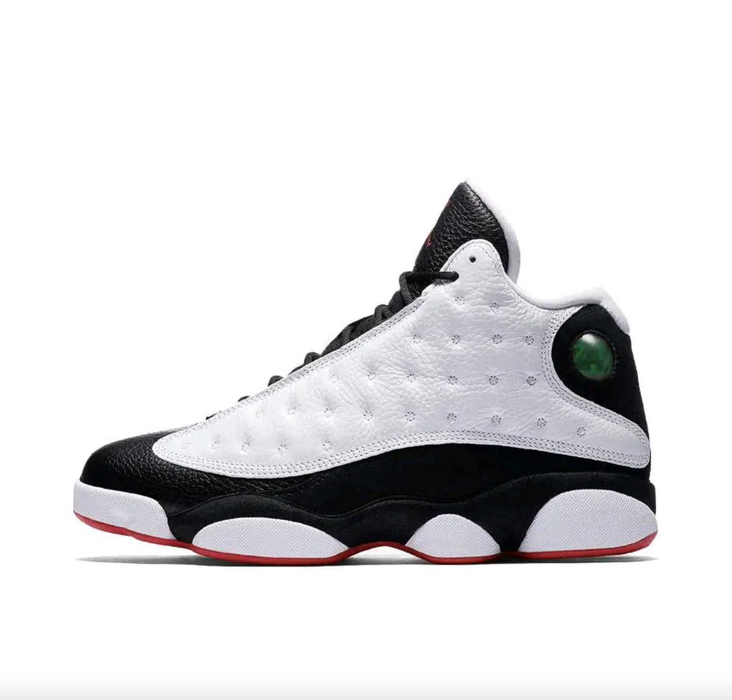 乔丹Jordan合成革适运动高帮青少年篮球鞋黑白884129-104宁波CD仓