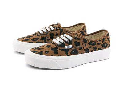 Vans Authentic 44 DX帆布经典 夏季 豹纹印花低帮 板鞋 丽水FF仓