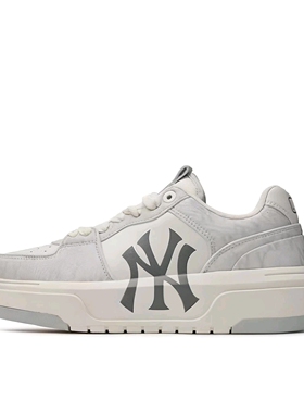 MLB 复古老花 低帮 板鞋 男女同款 灰色3ASXCLD4N-50GRS江苏DL仓