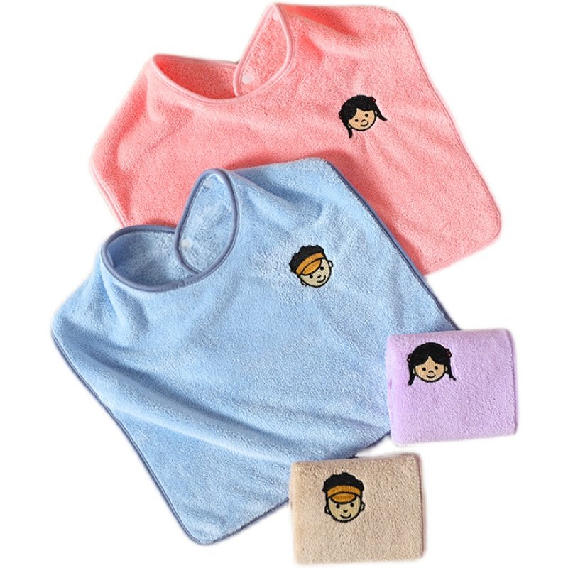 儿童洗漱巾防水婴儿套头围兜洗脸刷牙不湿衣多功能宝宝擦脸小毛巾,婴童用品,口水巾,淘宝优惠券,粉丝福利购,淘宝优惠卷