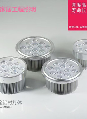 AR111内胆灯芯斗胆灯单双头三头led射灯AR70灯头灯杯光源7W9W12W