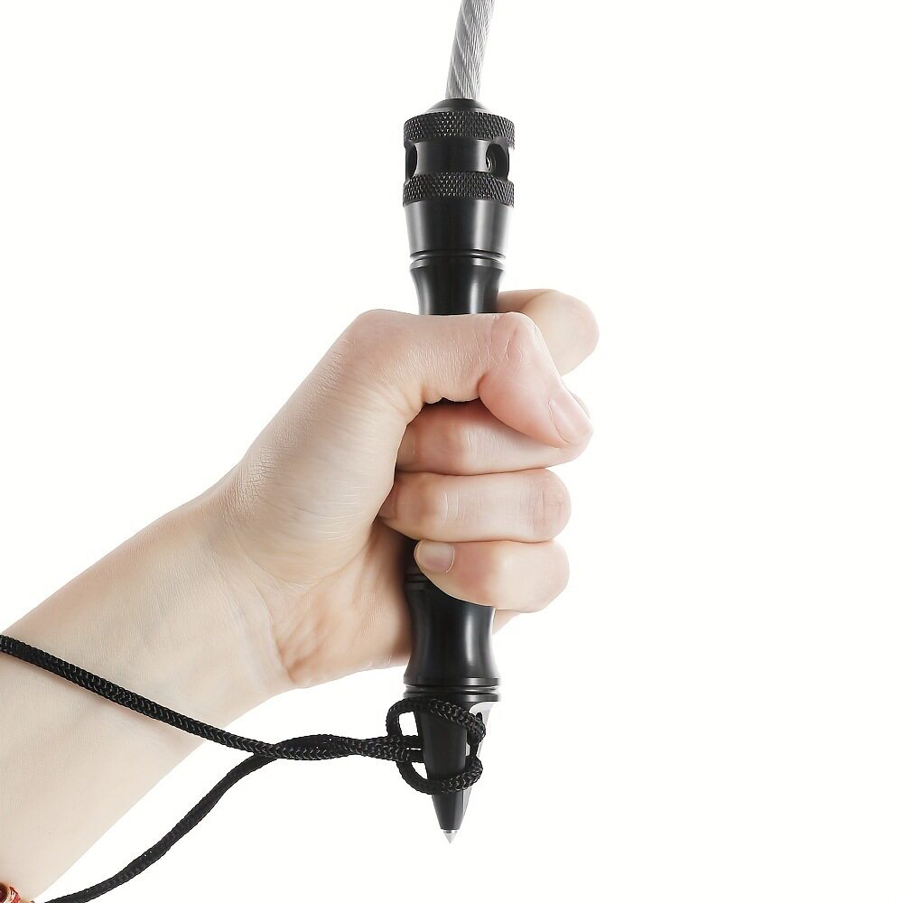多功能防身鞭子破窗器不锈钢合金头鞭子防卫武器车载破窗逃生工具