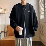 2023港风高品质华棉360克刺绣假两件卫衣灰色W030-P55控88，男装卫衣，电商B237