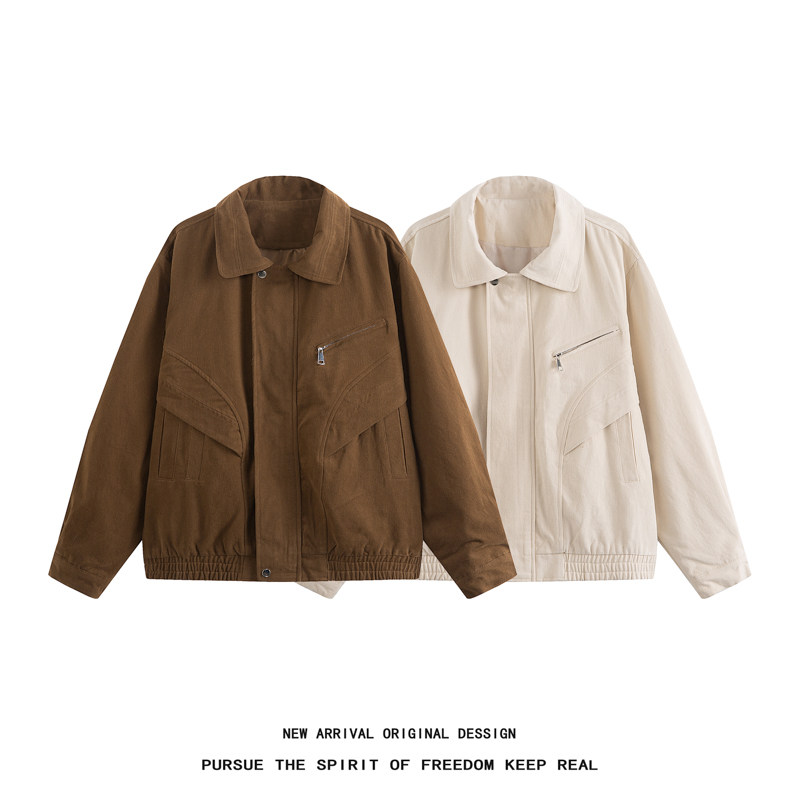 白底风春季纯棉美式水洗夹克外套  JK055-P98 控148元 现货图片