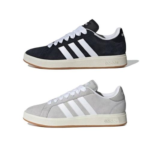 Adidas Grand Court Base 00s 防滑轻便 低帮 板鞋 男女同款 黑白