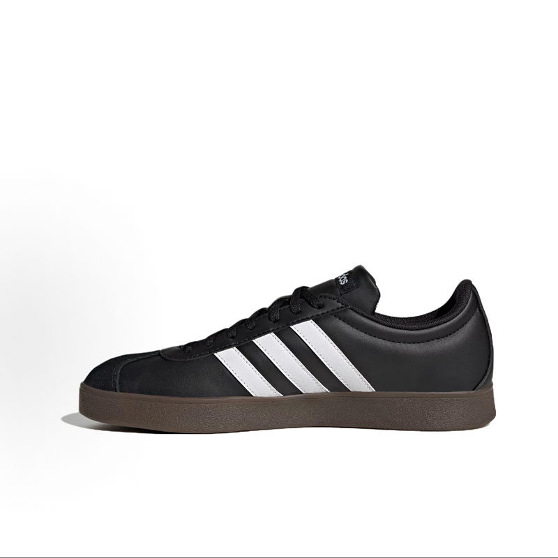 超酷 adidas Court 舒适百搭 减震耐磨 低帮 板鞋 男款黑色ID3712