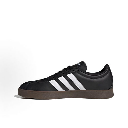 超酷 adidas Court 舒适百搭 减震耐磨 低帮 板鞋 男款黑色ID3712