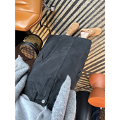 高腰加绒A字工装 遮肉神裙 牛仔半身裙女秋冬全棉后开叉中长裙子